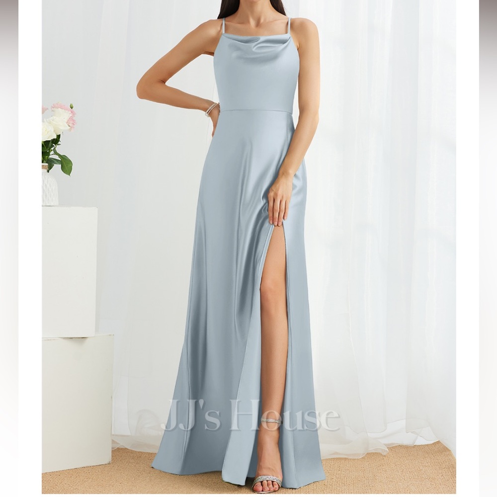 JJ’s House Bridesmaid Dress - spaghetti strap -  size 10 - color: Mist